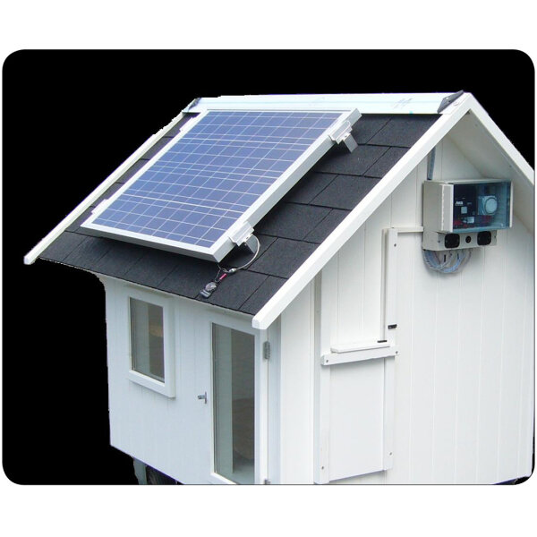 Hühnerhaus Solaranlage