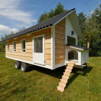 Naturbelassen ohne Anstrich von Hühnherhaus-mobil