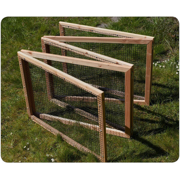 Faltbarer Auslauf mit Befestigungs-Set- natur 6m²