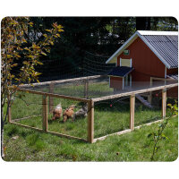 Faltbarer Auslauf mit Befestigungs-Set- natur 6m²
