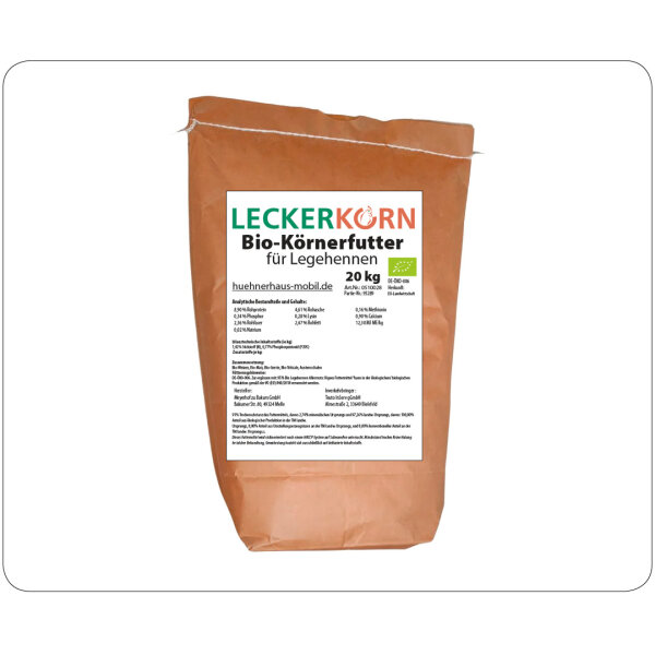 20 kg Leckerkorn Bio-Körnerfutter